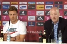 Bayern Munich fined Mario Goetze for wearing a Nike t-shirt to his unveiling