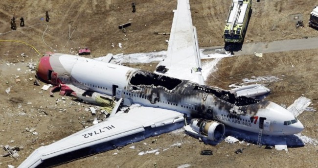 In pictures: The jet crash in San Francisco that killed two and injured 182