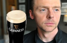 Update: Irish people ask Simon Pegg for a pint on Twitter... and he responds