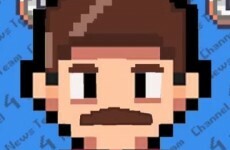 Anchorman retold as an 8-bit arcade game