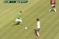 Watch this 70-yard free-kick from a Belgian midfielder in a Belarusian league game