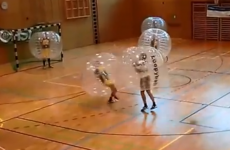 Bubble football looks like the worst possible thing to do in 30 degree heat