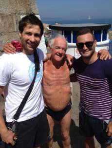 Leinster rugby stars were hanging out with Father Jack at the 40ft today