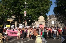 Protests over abortion bill ongoing on Kildare street