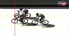 Today's stage at the Tour de France came down to this photo finish