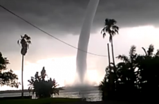 Incredible footage of a waterspout in Florida