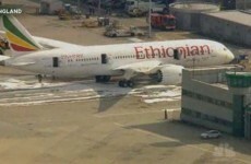 Plane catches fire at London Heathrow