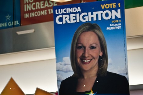 A poster for Lucinda Creighton during the last election.