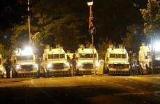 Blast bombs thrown by masked men, tyres set on fire in Belfast