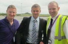 Ole Gunnar Solskjaer touches down in Knock ahead of Champions League clash
