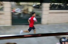 A Vietnamese Arsenal fan ran next to the team bus for 5 miles, got invited onboard to hang out