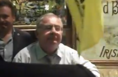 VIDEO: Pat Rabbitte being surrounded by protestors in pub