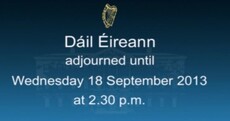 The Dáil has gone on holidays until September