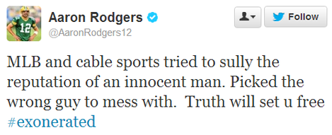 Aaron Rodgers Comments on Ryan Braun's Biogenesis Suspension