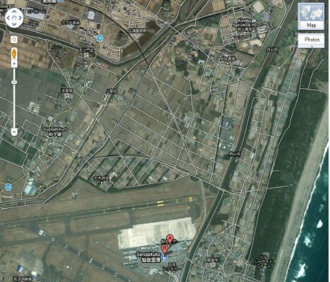 CCTV footage of Sendai airport being swamped by the tsunami (Video)
