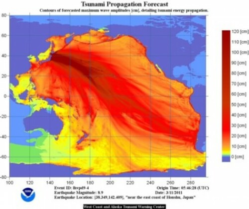 In Pictures: Graphs and charts that show the tsunami's projected path