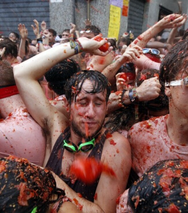 Spain Tomato Fight Tomatina