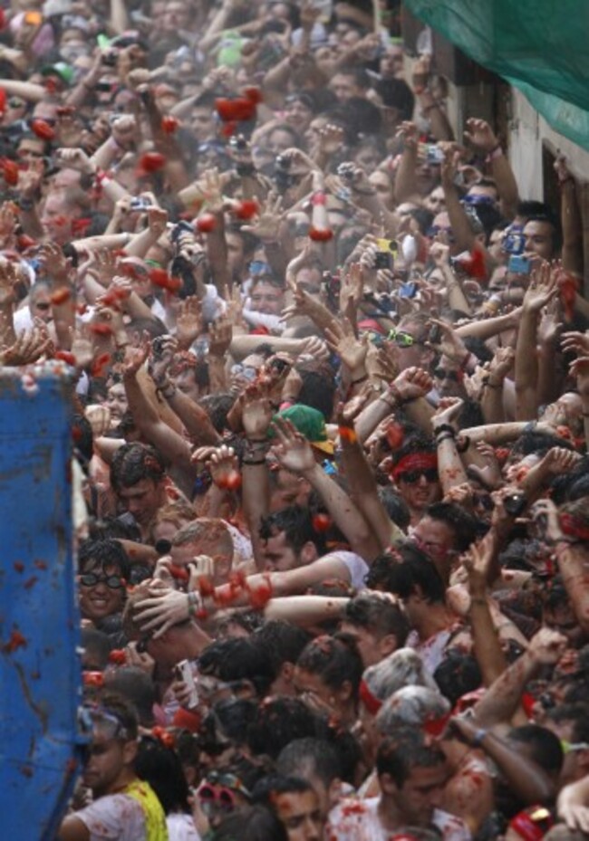 Spain Tomato Fight Tomatina