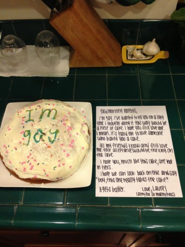 Coming out is a piece of cake - Imgur