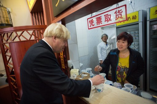 Boris Johnson visits China
