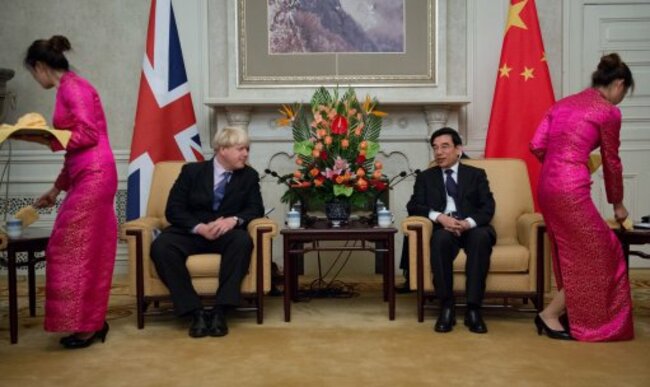 Boris Johnson visits China