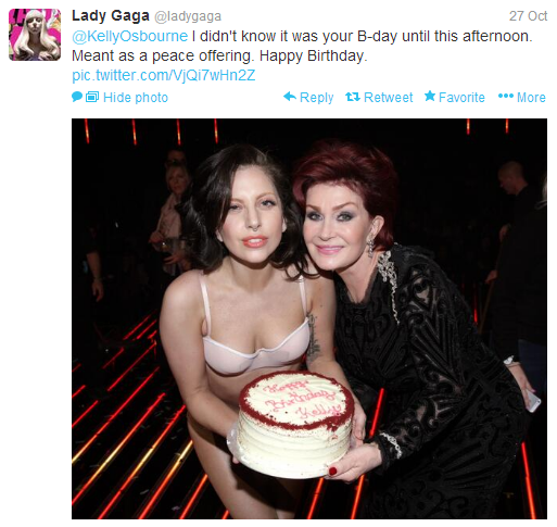 Kelly Osbourne tells Lady Gaga to 'eat s**t'...it's The Dredge.