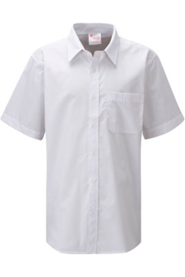 ziggys bmzsh bs ss boys non iron short sleeve school shirt