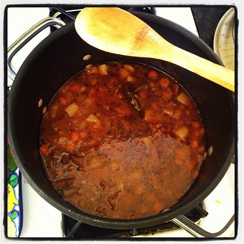 I made an Irish Beef Stew for St. Patrick's Day! Happy St. Patrick's Day!