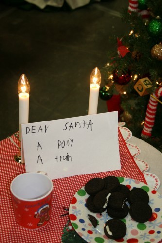 Milk, Cookies, and Letter to Santa