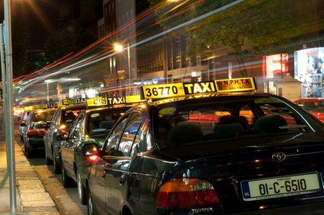 Taxi Row Light Trail, Dawson Street, Dublin