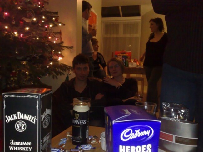 Dan, Emma and a can of Guinness