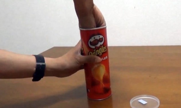 My childhood ended when I stopped being able to fit my hand inside a Pringles can. - Imgur