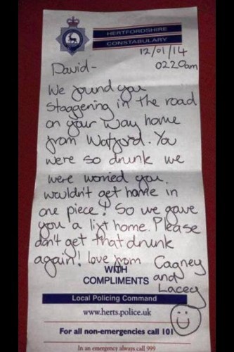 How Police deal with drunks here in the UK. - Imgur