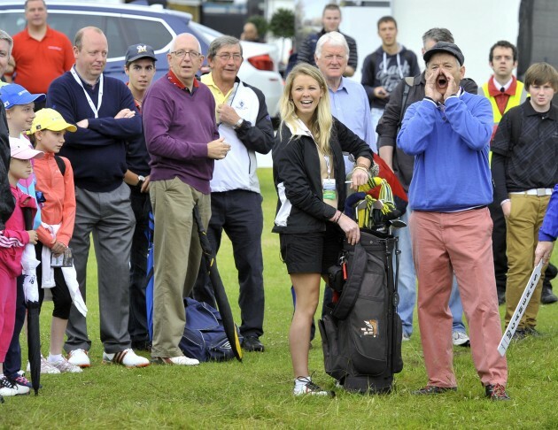 Bill Murray with his caddy Keri Smyth 27/6/2012