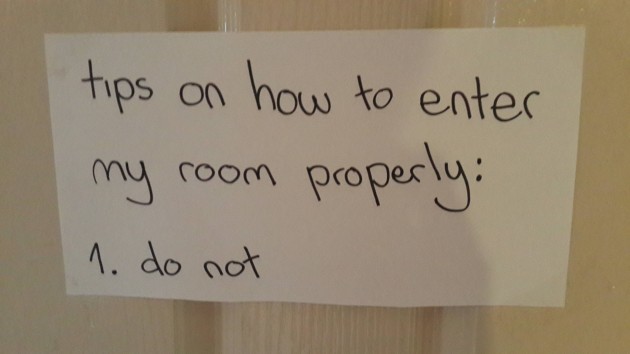 So my sister just put this up on her bedroom door. - Imgur