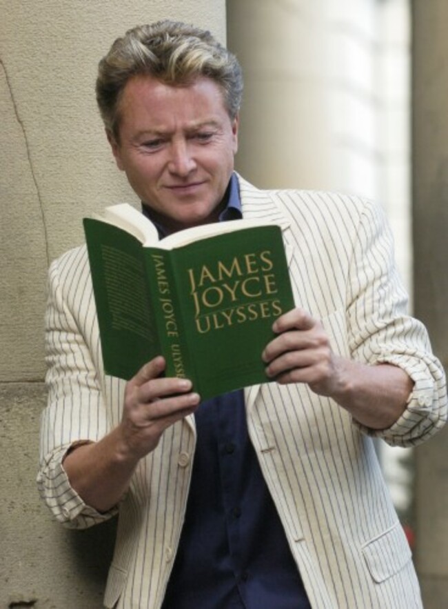 Michael Flatley Visits James Joyce exhibition