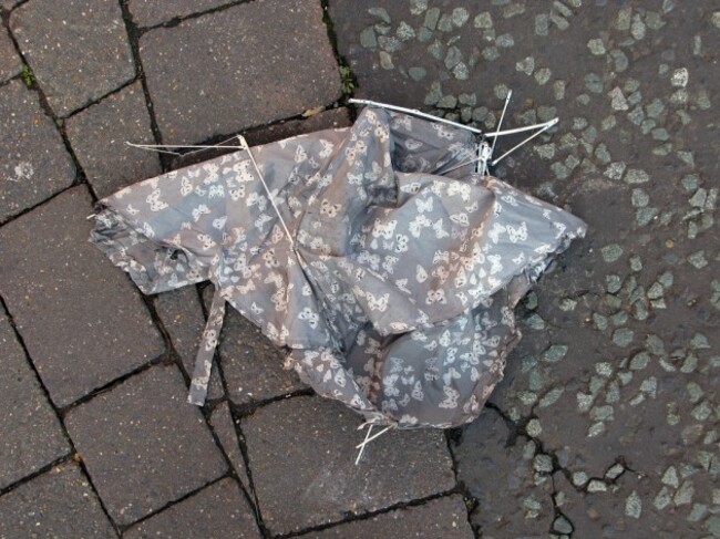 broken umbrella