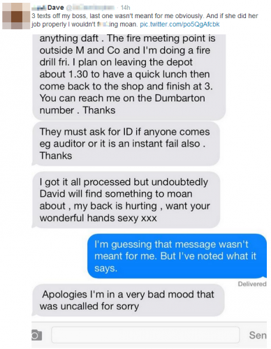 Boss Accidentally Sends Mortifying Text To The Employee The Text