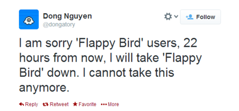 Flappy bird creator releases his next creation on the world, world