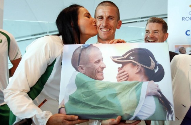 Robert Heffernan with his wife Marian 16/8/2013