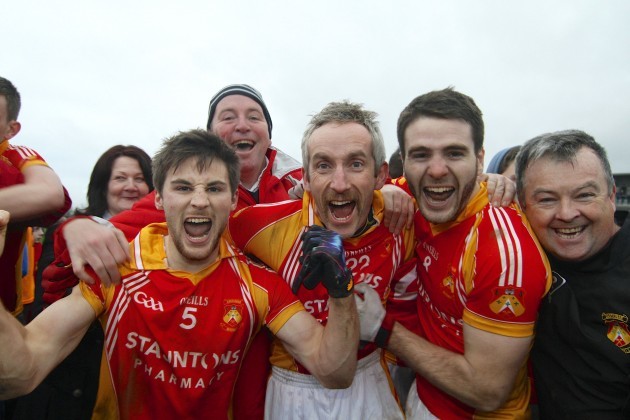 Donal Newcombe, Kevin Filan and Gerard McDonagh celebrate winning