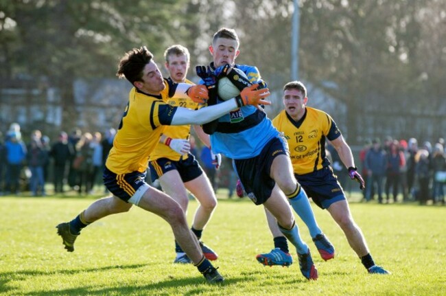 Paul Mannion with Eoin O'Connor
