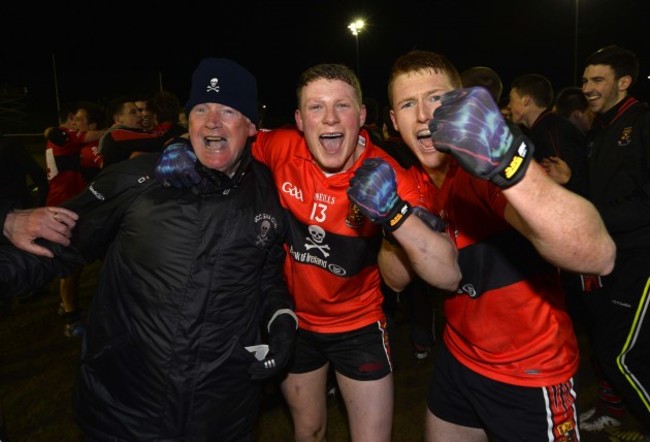 Conor Cox and David Culhane celebrate winning