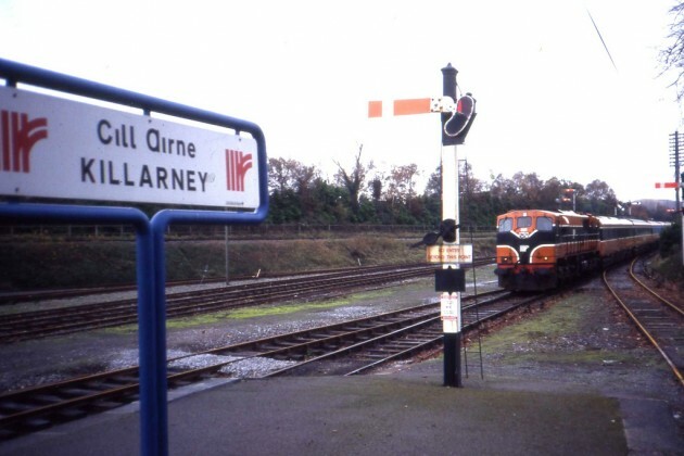 Semaphore signals at Killarney Station. November 1991