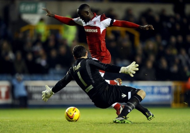 Soccer - Sky Bet Championship - Millwall v Middlesbrough - The Den