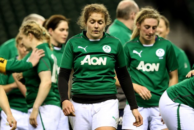 Fiona Coghlan dejected after the game