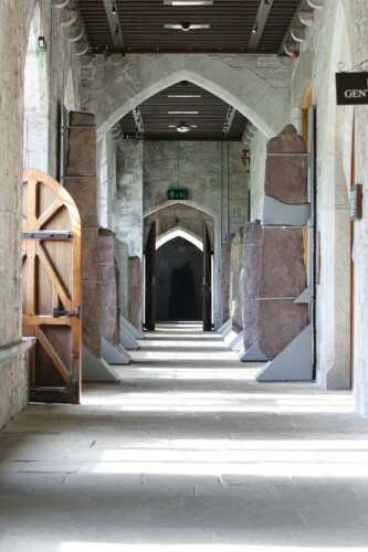 The cloistered walkway