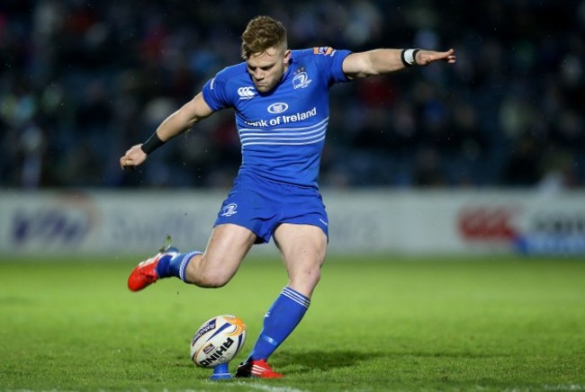 Ian Madigan kicks a conversion