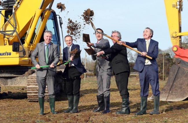 John Delaney, Martin O'Neill, Leo Varadkar TD, Brendan Bermingham and Sean Benton 3/3/2014