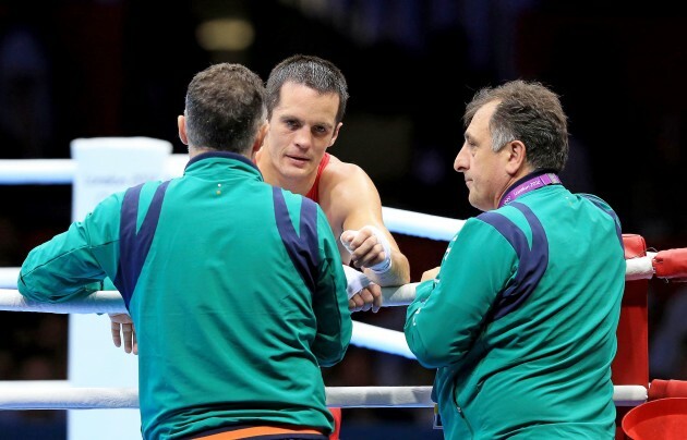 Billy Walsh and Zaur Anita with Darren O'Neill